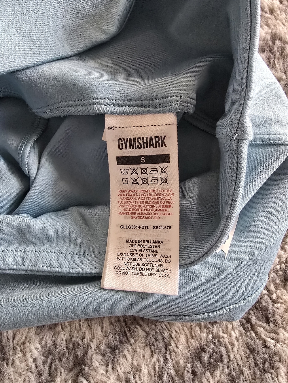 Gymshark High-Waist Seamless Leggings - Dusty Blue - Picture 3 of 3